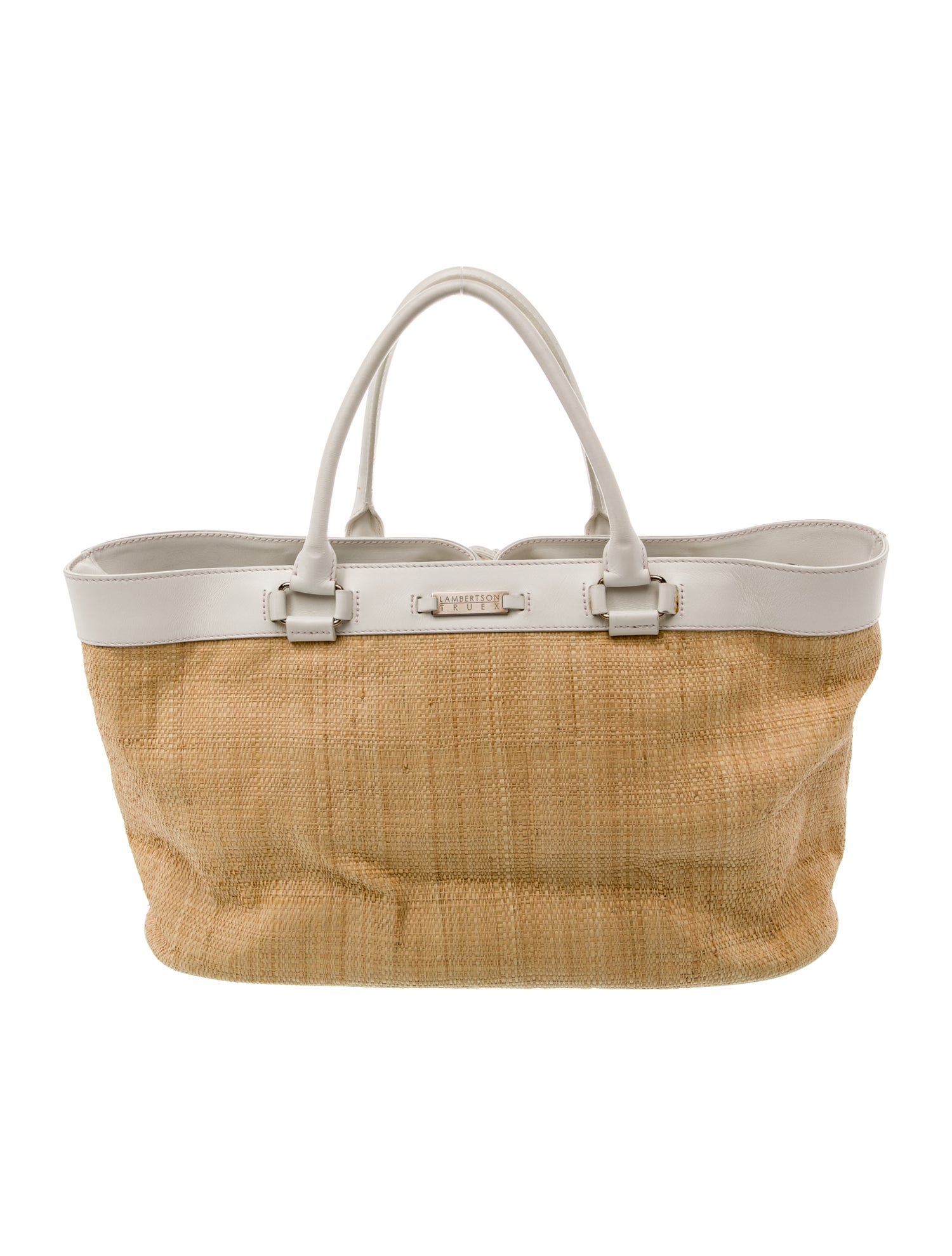 Lambertson Truex Straw Top Handle Bag